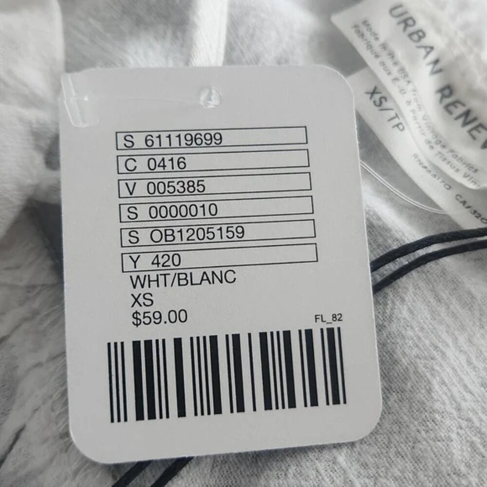 NWOT White Linen Dress - Picture 6 of 6